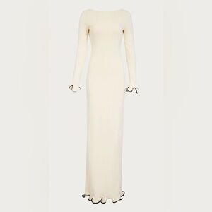 Ruffle hem maxi dress